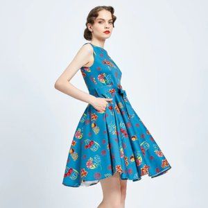 MISS LULO "RUBY" CHERRY FLORAL 3X